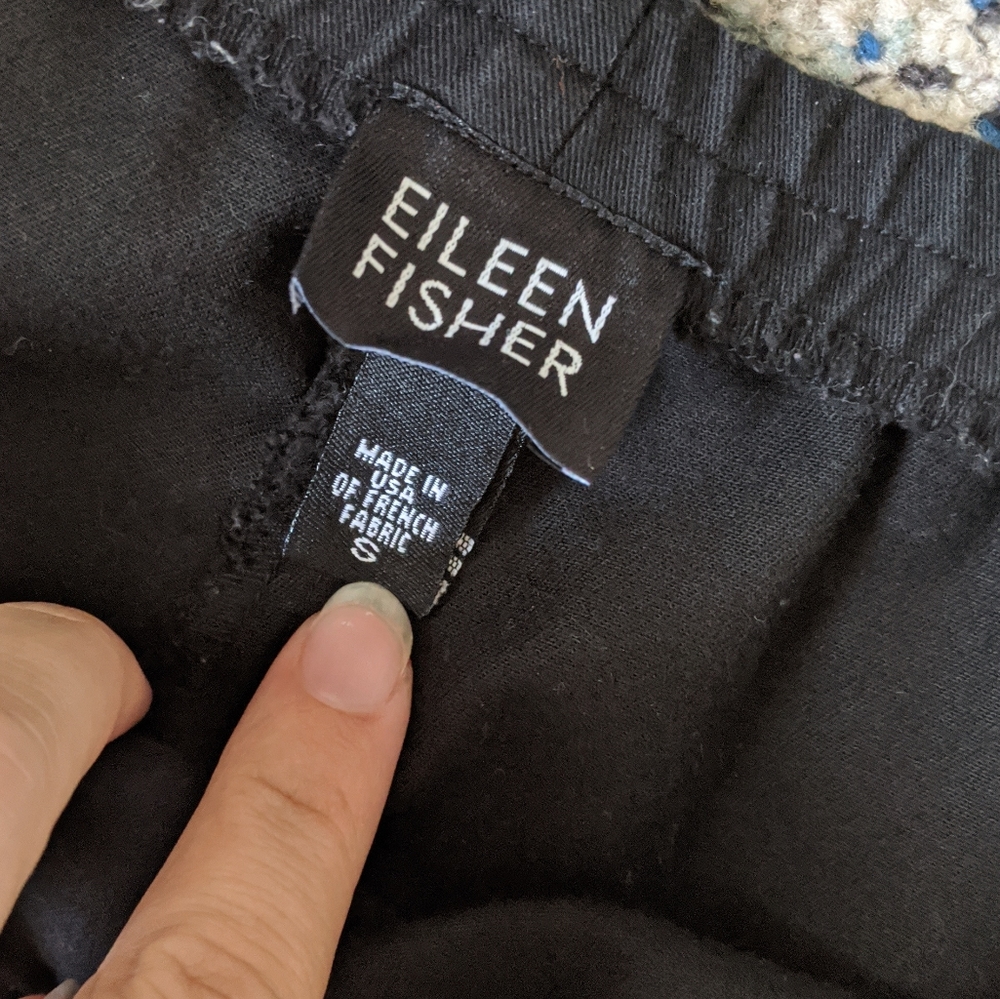 Eileen Fisher Side Zip Elastic Waist Pants - Picture 7 of 8